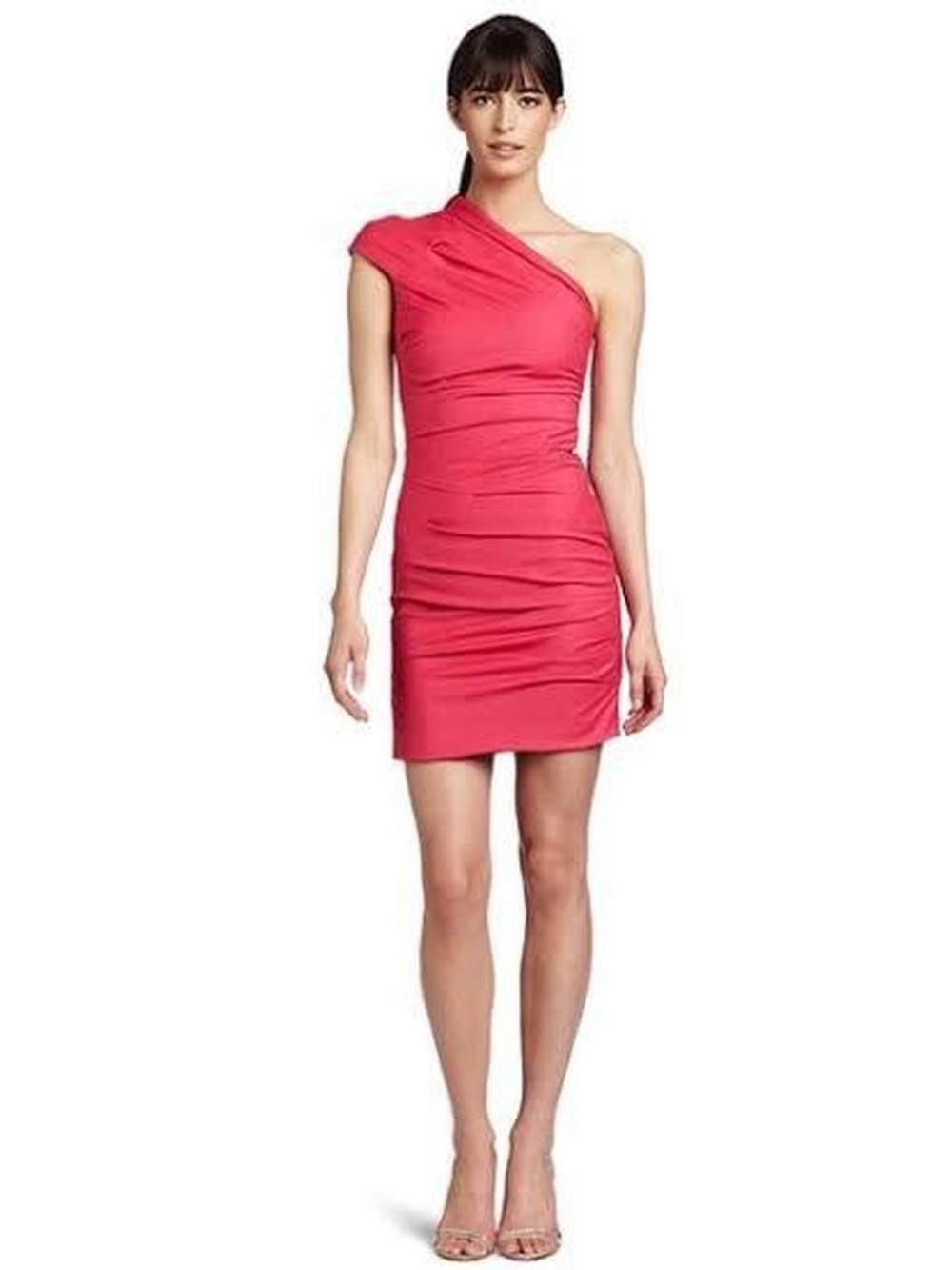 Camilla and Marc Women’s Hot Pink Low Rider One Shoulder Mini Dress, Size 10